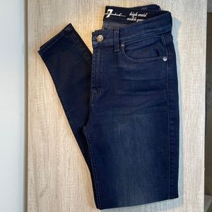 7 For All Mankind High-Waist Ankle Skinny Jeans